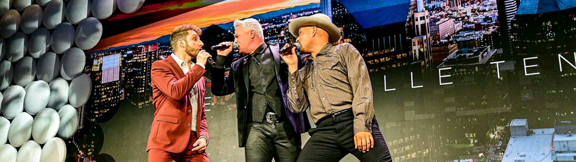 Country Singer On Stage at a Convention in Nashville, Tennessee.